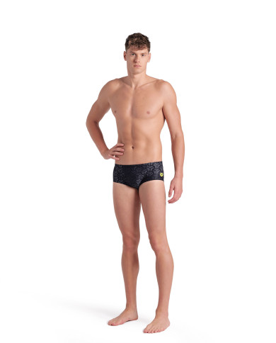 Arena Monogram Low Waist Erkek Antrenman Mayosu Siyah Multi