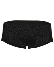 Arena Monogram Low Waist Erkek Antrenman Mayosu Siyah Multi