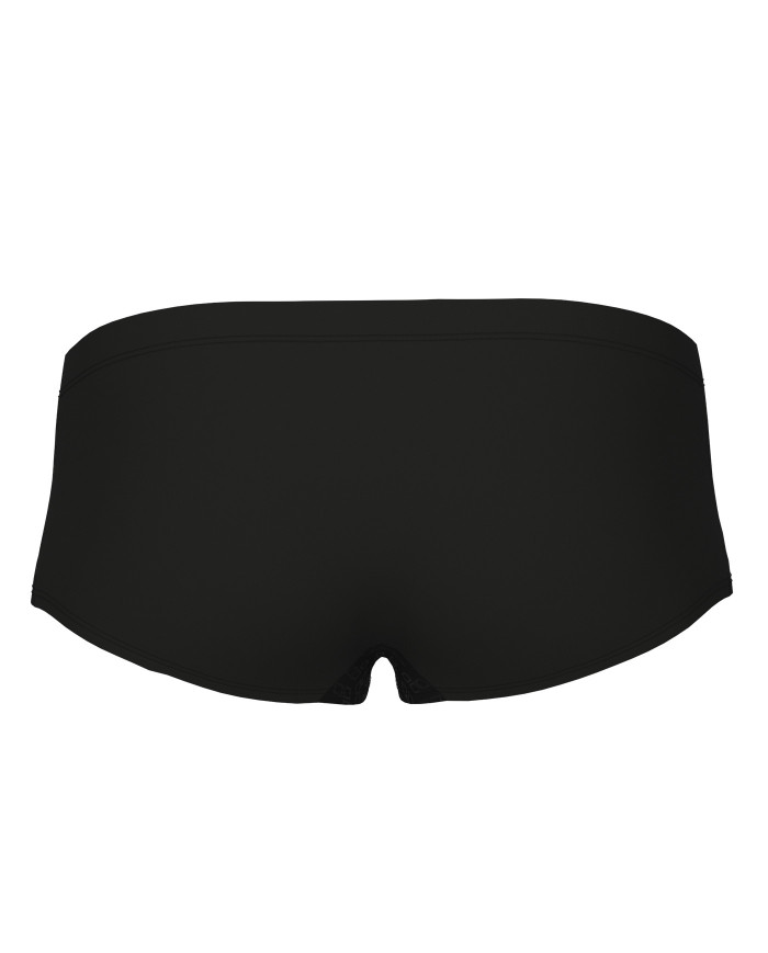 Arena Monogram Low Waist Erkek Antrenman Mayosu Siyah Multi