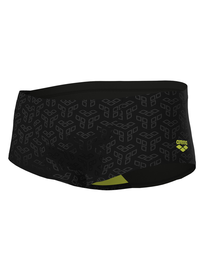 Arena Monogram Low Waist Erkek Antrenman Mayosu Siyah Multi