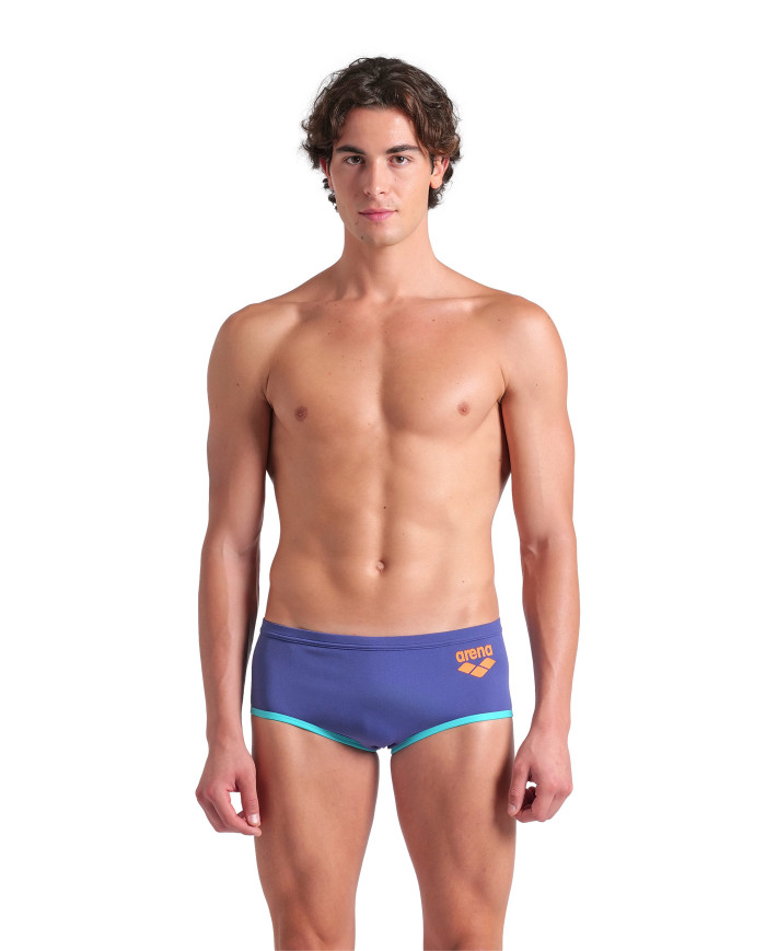 Arena One Big Logo Low Waist Erkek Antrenman Mayosu Lacivert Mavi