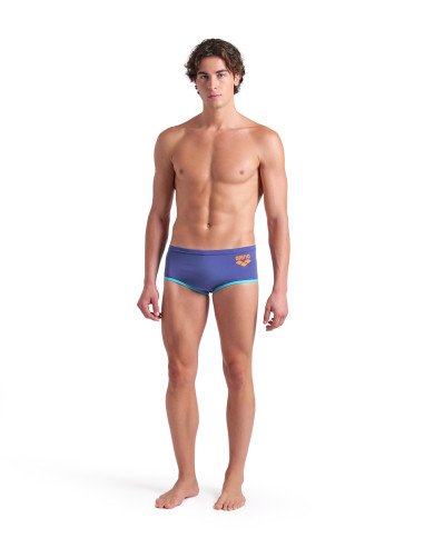 Arena One Big Logo Low Waist Erkek Antrenman Mayosu Lacivert Mavi