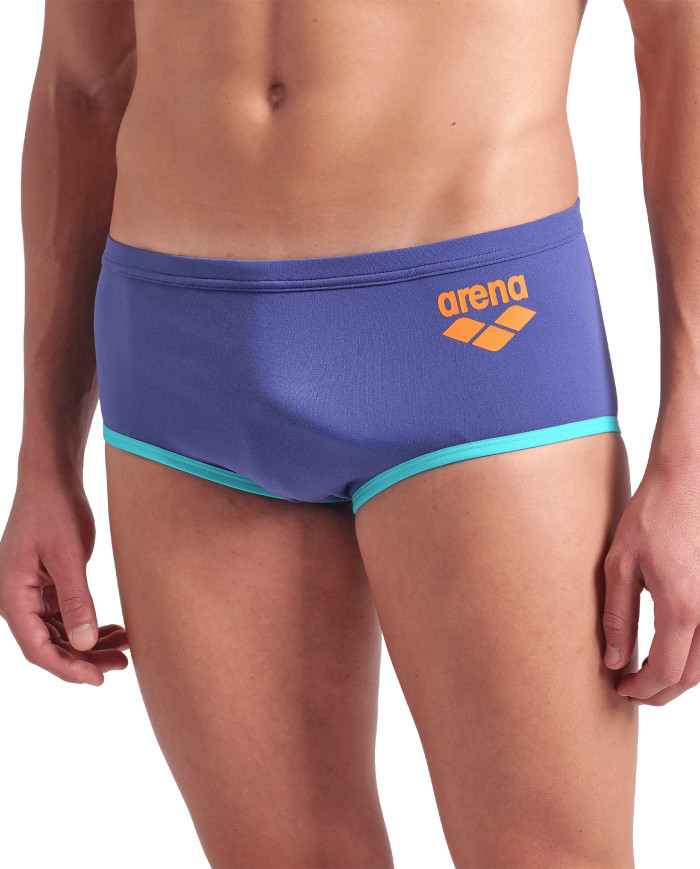 Arena One Big Logo Low Waist Erkek Antrenman Mayosu Lacivert Mavi