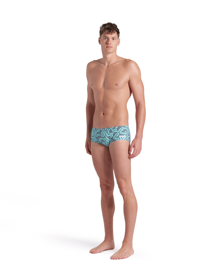 Arena Escape Low Waist Erkek Antrenman Mayosu Siyah Mavi Multi