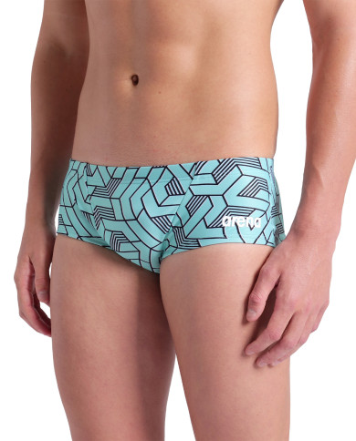 Arena Escape Low Waist Erkek Antrenman Mayosu Siyah Mavi Multi