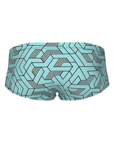 Arena Escape Low Waist Erkek Antrenman Mayosu Siyah Mavi Multi