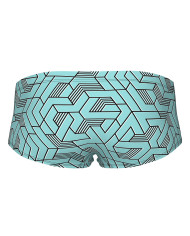 Arena Escape Low Waist Erkek Antrenman Mayosu Siyah Mavi Multi