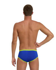 Arena One Big Logo 12 cm Erkek Antrenman Mayosu Neon Mavi Yeşil