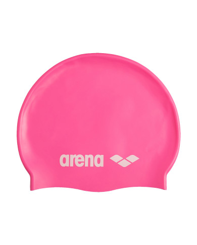 Arena Classic Silicone Cap Yüzme Bonesi Parlak Pembe