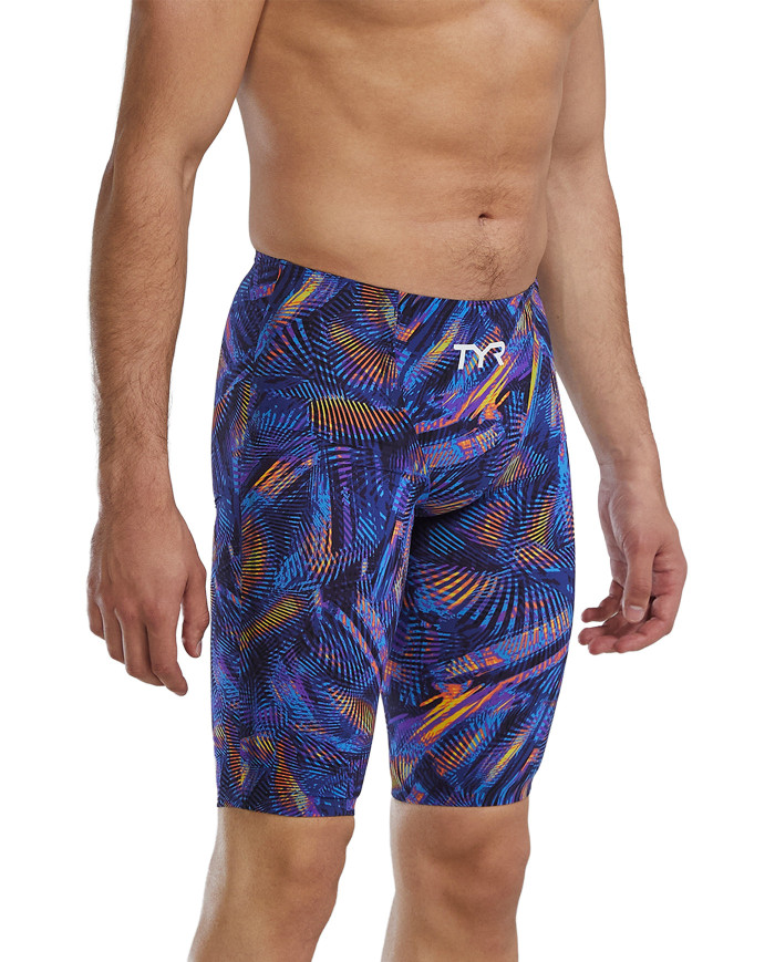 TYR Erkek Yarış Mayosu Avictor Jammer Hel Purple Gold