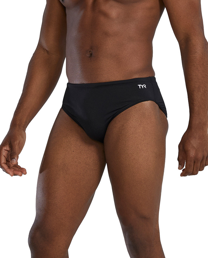 TYR Solid Male Racer Siyah Antrenman Mayosu