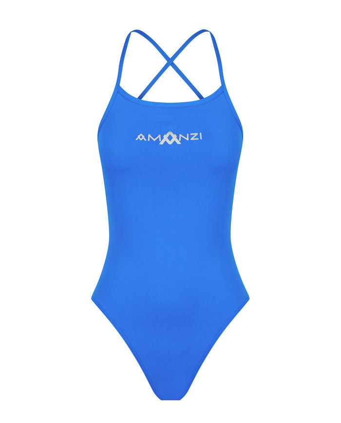 Amanzi Kız Tie Back Azure Antrenman Mayosu