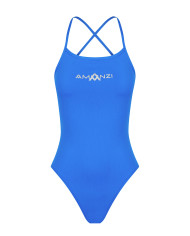Amanzi Kız Tie Back Azure Antrenman Mayosu