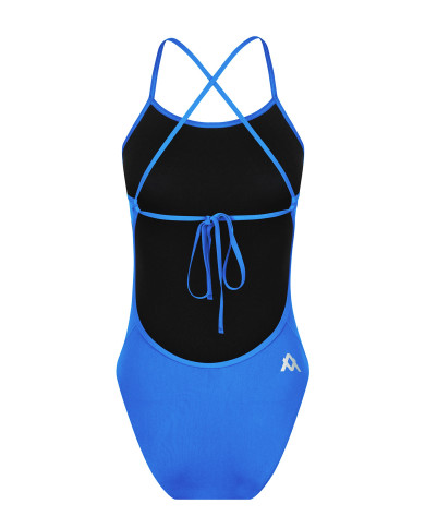 Amanzi Kız Tie Back Azure Antrenman Mayosu