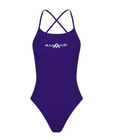 Amanzi Tie Back Blueberry Kız Çocuk Antrenman Mayosu