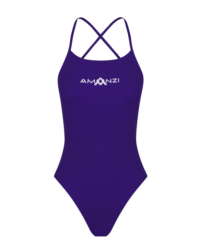 Amanzi Tie Back Blueberry Kız Çocuk Antrenman Mayosu