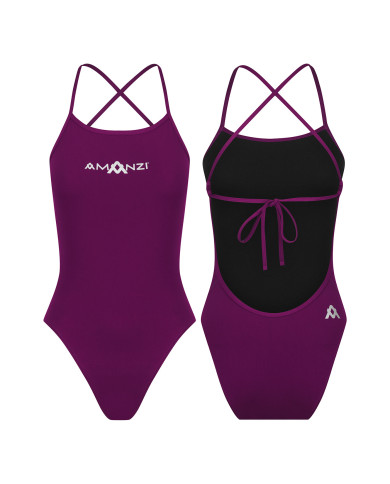 Amanzi Bordeaux Kız Çocuk Antrenman Mayo