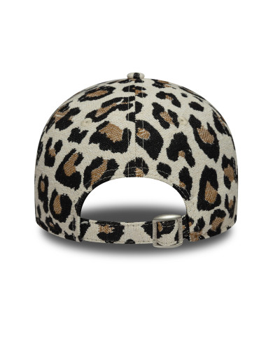 New Era 9FORTY New York Yankees Leopar Desenli Kahverengi Kadın Şapka