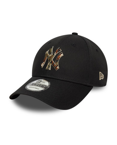 New Era 9FORTY New York Yankees Outline Camo Siyah Şapka