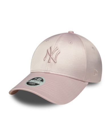 New Era 9FORTY New York Yankees Saten Pembe Kadın Şapka
