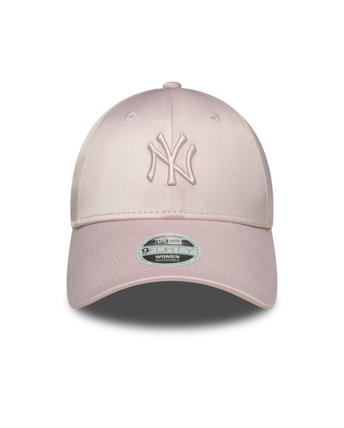 New Era 9FORTY New York Yankees Saten Pembe Kadın Şapka