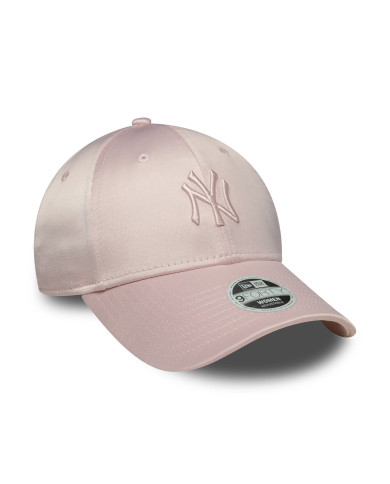 New Era 9FORTY New York Yankees Saten Pembe Kadın Şapka