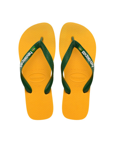 Havaianas Brasil Logo Sarı Terlik