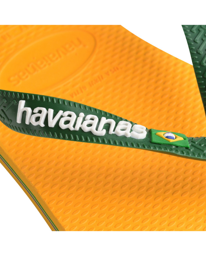 Havaianas Brasil Logo Sarı Terlik
