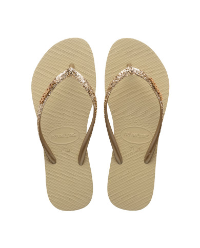 Havaianas Slim Glitter II Gri/Altın Kadın Terlik