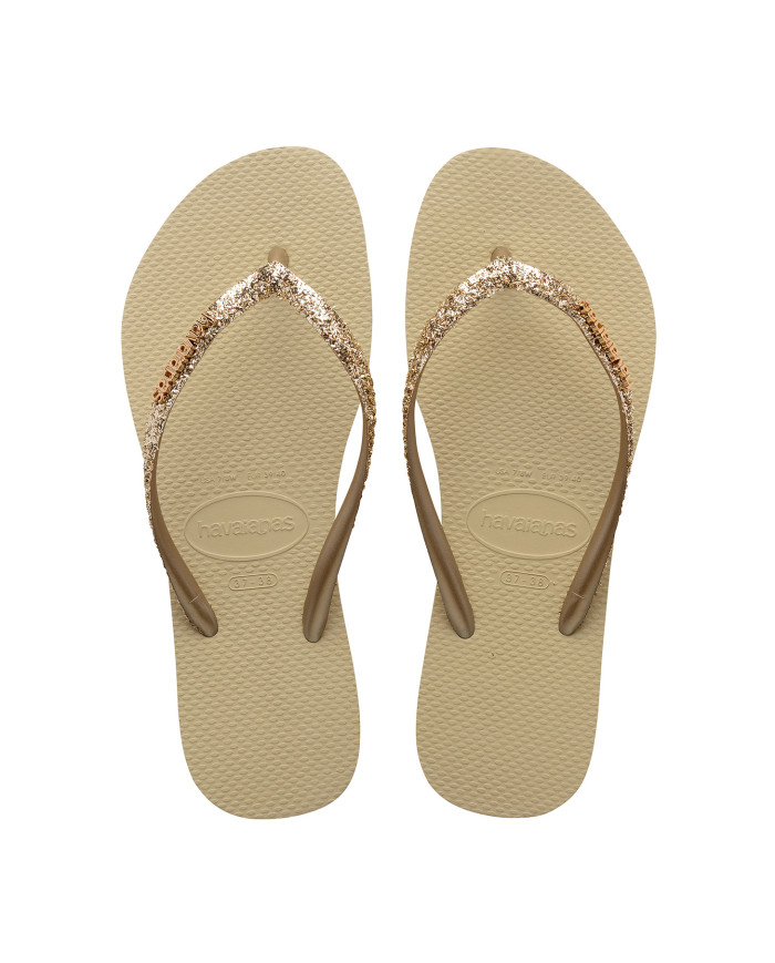 Havaianas Slim Glitter II Gri/Altın Kadın Terlik
