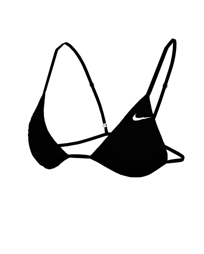 Nike Swim Effortless Essential Kadın Siyah Üçgen Bikini Üstü