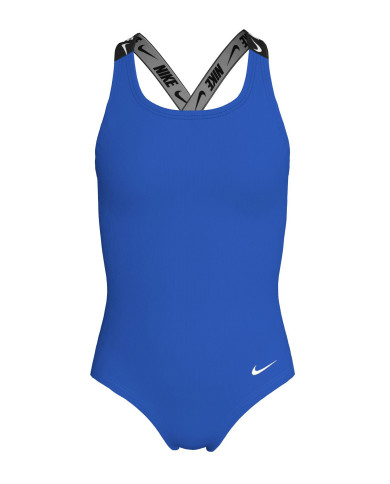 Nike Swim Logo Tape Crossback Tek Parça Kız Çocuk Mayo