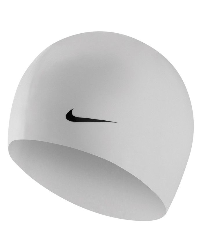 Nike Swim Solid Silicone Beyaz Yüzücü Bonesi