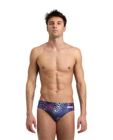 Arena Kikko Pro Erkek Antrenman Mayosu Mavi Kırmızı