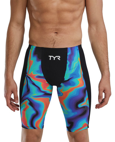 TYR Erkek Yarış Mayosu Shockwave Jammer Kızıl Kırmızı Turkuaz Mavi