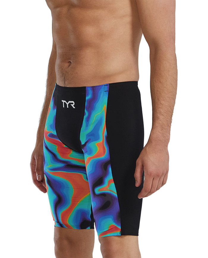 TYR Erkek Yarış Mayosu Shockwave Jammer Kızıl Kırmızı Turkuaz Mavi