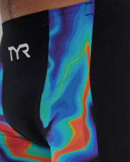 TYR Erkek Yarış Mayosu Shockwave Jammer Kızıl Kırmızı Turkuaz Mavi