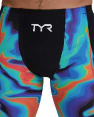 TYR Erkek Yarış Mayosu Shockwave Jammer Kızıl Kırmızı Turkuaz Mavi