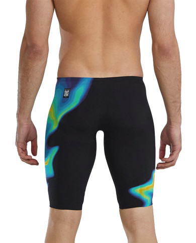 TYR Erkek Yarış Mayosu Venzo Düşük Bel Jammer Kızıl Turuncu Yeşil