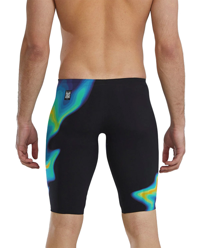 TYR Erkek Yarış Mayosu Venzo Düşük Bel Jammer Kızıl Turuncu Yeşil