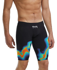 TYR Erkek Yarış Mayosu Venzo Düşük Bel Jammer Kızıl Turuncu Yeşil