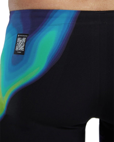 TYR Erkek Yarış Mayosu Venzo Düşük Bel Jammer Kızıl Turuncu Yeşil