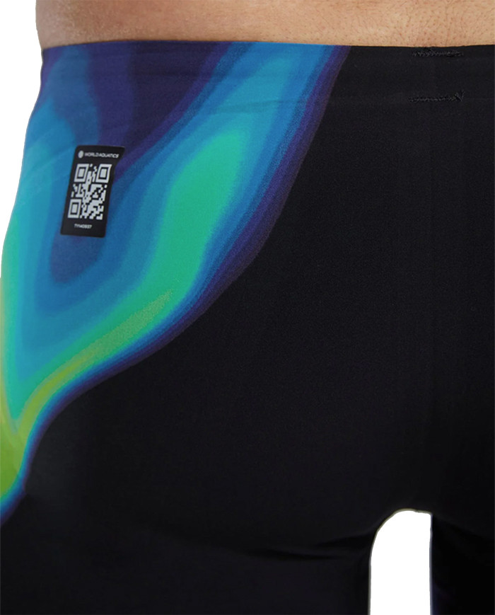 TYR Erkek Yarış Mayosu Venzo Düşük Bel Jammer Kızıl Turuncu Yeşil