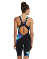 TYR Kadın Yarış Mayosu Venzo Açık Sırt Kızıl Kırmızı Turkuaz Mavi