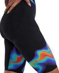 TYR Kadın Yarış Mayosu Venzo Açık Sırt Kızıl Kırmızı Turkuaz Mavi