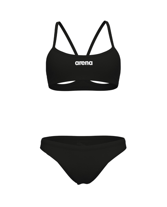 Arena Kadın Bikini Bandeau Solid Siyah Beyaz