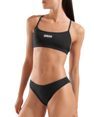 Arena Kadın Bikini Bandeau Solid Siyah Beyaz