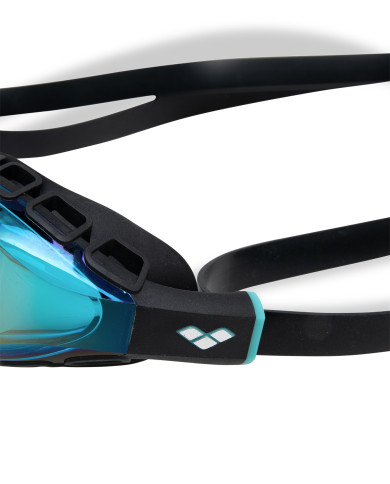 Arena Air Sonic Mirror Unisex Siyah Turkuaz Yüzücü Gözlüğü
