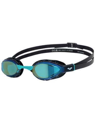 Arena Air Sonic Mirror Unisex Siyah Turkuaz Yüzücü Gözlüğü