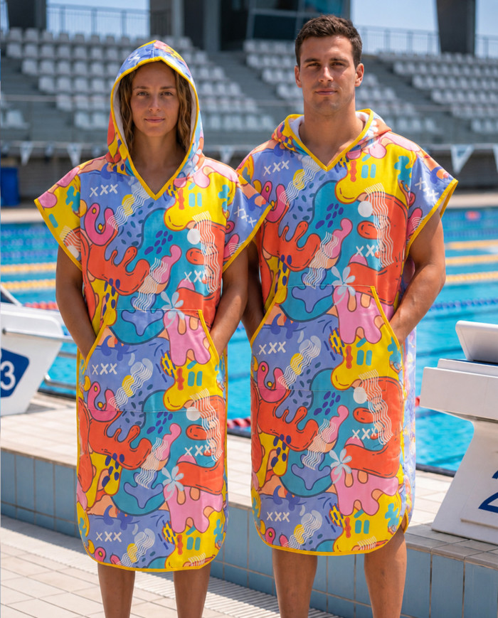 Unisex Havlu Panço - Hızlı Kuruyan Kapüşonlu Bornoz | Sporsuit